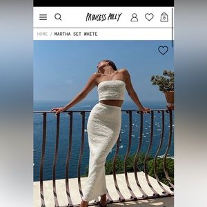 Princess polly Martha white set